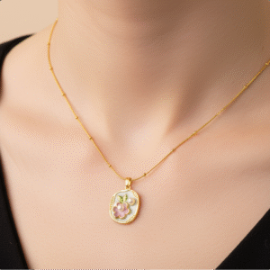 Anti-Tarnish Pretty Princess Gold Necklace