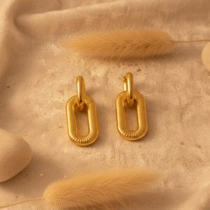 Anti-Tarnish AM-PM Gold Hoops