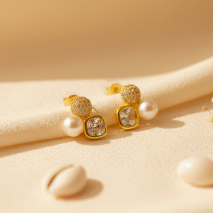 Anti-Tarnish 3-in-1 Gold Earrings