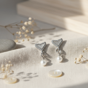 Anti-Tarnish 925 Silver Plated Fishtail Drop Earrings