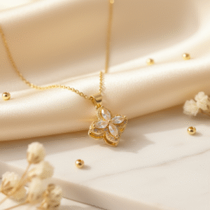 Anti-Tarnish Anxious Spinner Gold Necklace