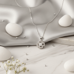 Anti-Tarnish Anxious Spinner Silver Necklace