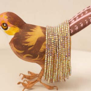 Anti-Tarnish Gold Stretchable Bracelet Bands (Set of 12)